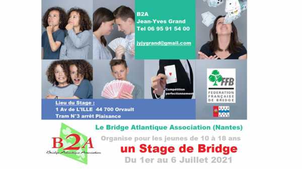 Stage de bridge des jeunes 2021